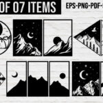 Siluetas de Día y Noche para Decoración de Pared - Diseño para Corte Láser Personalizado