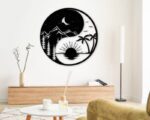 Cuadro decorativo Yin Yang para corte láser - Diseño moderno y artesanal en detalle