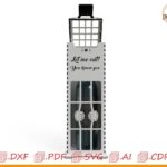 Caja de Vino Personalizada con Diseño en Corte Láser - Regalo Elegante y Original