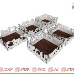 Pack de bandejas personalizadas para corte láser - Diseño único y versátil