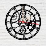 Silueta de diseño para reloj cortada a láser - Plantilla personalizada para artesanía