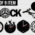 Paquete de Siluetas de Relojes para Corte Láser - Archivos digitales optimizados