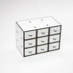 Organizador de Escritorio con Cajones - Archivos para Corte Láser, Gabinete Compacto y Funcional - Imagen 3