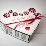 Caja de corte láser SVG para el Día de la Madre - Diseño personalizable y fácil de usar