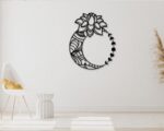 Archivo de corte láser decorativo de luna y flor para manualidades y proyectos creativos - Imagen 2