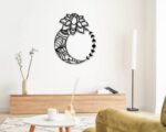 Archivo de corte láser decorativo de luna y flor para manualidades y proyectos creativos - Imagen 5