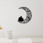 Corte láser de archivo: figuras de personas sentadas en media luna para decoración y proyectos creativos