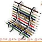 Silla Colorida para Corte Láser - Diseño Personalizado y Original para Decoración Moderna