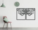 Cuadro decorativo de pareja en ramas para corte láser, arte moderno para pared - Imagen 4
