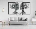 Cuadro de Pareja en Ramas de Árbol - Diseño Exclusivo para Corte Láser DIY - Imagen 6
