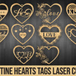 Siluetas de Amor y Corazones para Corte Láser - Diseño Creativo para Decoraciones Personalizadas