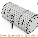 Caja baúl personalizada para corte láser - Diseño único y decorativo para almacenamiento