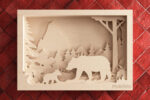Corte Láser SVG en Capas 3D de Oso para Proyectos Creativos y Decorativos - Imagen 7