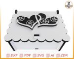 Cajita con Tapa de Corazón para Corte Láser - Almacenamiento Decorativo Personalizado - Imagen 6