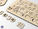 Juguete Educativo de Números para Niños - Archivo para Corte Láser Personalizable - Imagen 2
