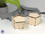 Caja Hexagonal Ranurada de Arte Láser para Decoración y Regalos Creative - Imagen 3