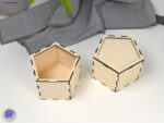 Caja Hexagonal Ranurada de Arte Láser para Decoración y Regalos Creative