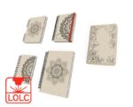 Cuaderno de madera con mandalas - Pack de 3 Notebooks artesanales únicos - Imagen 5