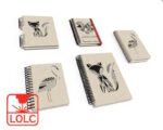 Cuaderno de madera personalizado con animales - Pack de 4 cuadernos creativos y únicos - Imagen 3