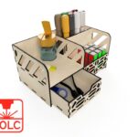 Organizador de Escritorio Elegante para Estudiantes - Muebles Personalizados Corte Láser