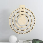 Calendario Perpetuo Artistico de Corte Láser - Diseño Personalizado para Decoración