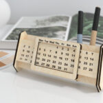 Calendario Perpetuo Personalizado - Diseño Único en Cortes Láser para Decoración y Regalos