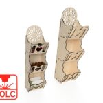 Repisa escalonada de pared para corte láser - Decoración moderna y funcional en madera personalizada