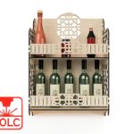 Estante de Pared Organizador de Cocina para Corte Láser - Montaje Fácil y Estilo Moderno