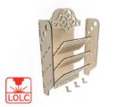 Organizador de Pared para Correo y Llaves - Estante CNC Personalizable y Funcional - Imagen 5