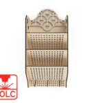 Organizador de Pared para Correo y Llaves - Estante CNC Personalizable y Funcional