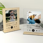 Placa de canción personalizada con soporte - Archivo para corte láser creativo