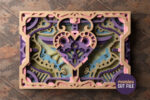 Corte láser SVG capas 3D Corazón Steampunk para decoración personalizada y artesanía - Imagen 7