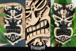Corte láser SVG de máscara tribal en 3D, diseño tiki para proyectos creativos y decorativos - Imagen 5