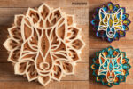 Lobo Mandala 3D SVG para Corte Láser - Archivo para Decoración y Manualidades - Imagen 4