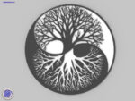 Archivo de corte láser Yin Yang Árbol de la Vida - Diseño para Decoración y Manualidades - Imagen 4