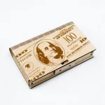 Caja de regalo de dólar SVG DXF para corte láser Glowforge - Diseño vectorial personalizable