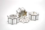 Corte láser: 6 diseños de cajas en forma de estrella para manualidades y decoración