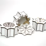 Corte láser: 6 diseños de cajas en forma de estrella para manualidades y decoración
