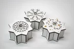 Corte láser: 6 diseños de cajas en forma de estrella para manualidades y decoración - Imagen 3