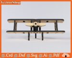 Plantilla Digital de Corte Láser CNC de Avión para Proyectos Creativos Personalizados - Imagen 4