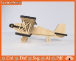 Plantilla Digital de Corte Láser CNC de Avión para Proyectos Creativos Personalizados - Imagen 3