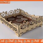 Charola de Corte Láser Personalizada para Decoración de Fiestas y Eventos