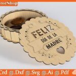 Cajita de Almacenamiento Personalizada para Mamá - Diseño Exclusivo de Corte Láser