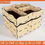 Cajón Organizador de Corte Láser Vertical para Almacenamiento Eficiente y Funcional