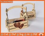 Cestas decorativas SVG para corte láser | Canastas de almacenamiento personalizadas - Imagen 2