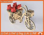 Planos de corte láser para bicicleta decorativa - Archivos DXF, SVG, AI y más