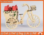Planos de corte láser para bicicleta decorativa - Archivos DXF, SVG, AI y más - Imagen 2