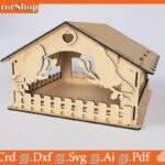 Plantilla de Corte Láser para Casa de Pájaros | Diseño CNC Creativo y Personalizable para Decoración