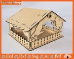Plantilla de Corte Láser para Casa de Pájaros | Diseño CNC Creativo y Personalizable para Decoración - Imagen 4