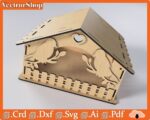 Plantilla de Corte Láser para Casa de Pájaros | Diseño CNC Creativo y Personalizable para Decoración - Imagen 3